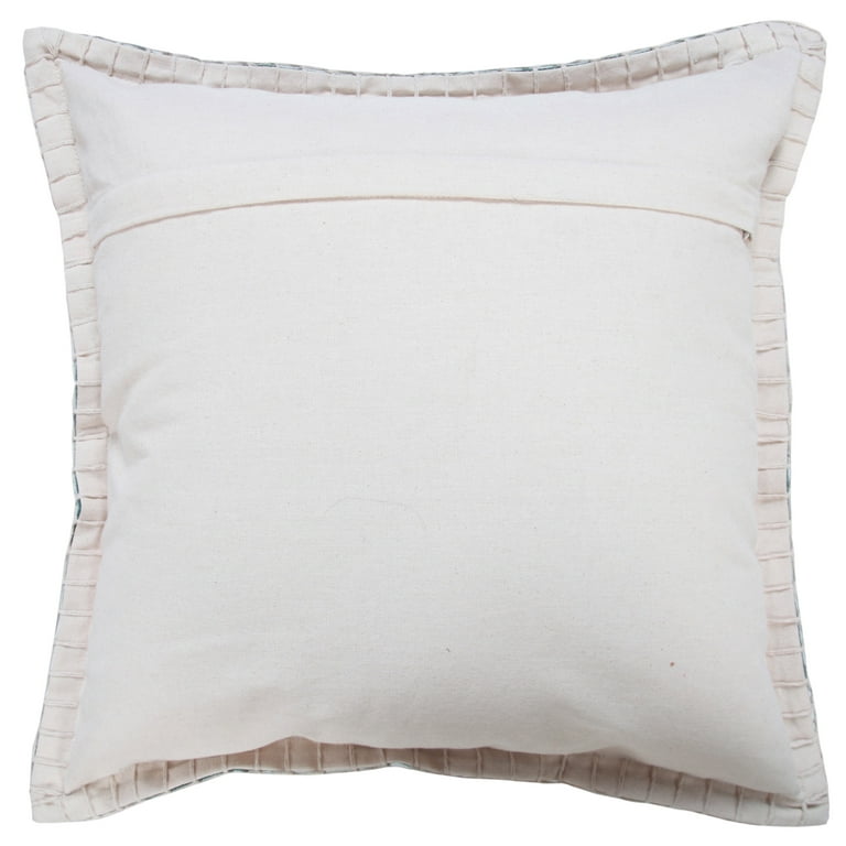 Cecelia Handmade Organic Cotton Beaded Throw Pillow