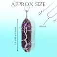 thumbnail image 4 of kurtrusly Hexagon Column Charm Exquisite Women Men Handmade Gifts Hanging Pendants Pointed Colorful Crystal Chain Earring 1Set, 4 of 6