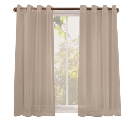 UPC 029927562972 product image for Collections Etc Emily Sheer Voile Fabric Grommet Top Window Panels | upcitemdb.com