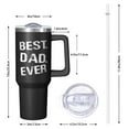 thumbnail image 2 of Dad's Workout Tumbler 40oz - Insulated Stainless Steel Cup with Lid & Straw, Best Dad Ever, Gym Gift for Dad for Father's Day, Birthday, Christmas from Daughter, 2 of 5