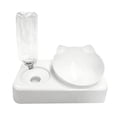thumbnail image 2 of LEFXSMR Cat Water Fountain, Gravity Pet Dog Bowls for Drinking & Feeding, Automatic Cat Feeder for Pets Home Use, White, 2 of 6