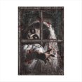 thumbnail image 1 of Halloween Ventana Decoración Horror Pelo Mujer Horror Ventana Fondo Halloween Ventana Cartel Decoración, 1 of 5