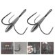 thumbnail image 3 of Fishing Hooks Triple-Claw Barbed Sinker Design for Saltwater & Freshwater Fishing - 2 Pack Silver Manganese Steel, 3 of 3