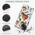 thumbnail image 2 of Compatible with iPhone 13 Halloween phone case, PC plastic with skull bat pumpkin pattern design and black camera frame protection, scratch resistant and shock-absorbing phone case, 2 of 4