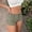 Army Green, variant on Danhjin Women High Elastic Waisted Denim Shorts Stretchy Lightweight Summer Jean Shorts With Ripped Frayed Hem Trendy Casual Daily Comfy Style With Pockers