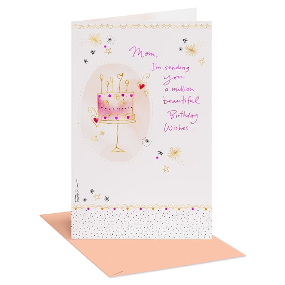 American Greetings Birthday Card for Mom (A Million Beautiful Wishes)