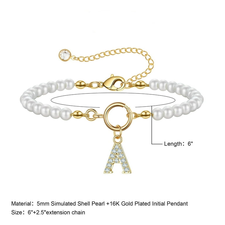 アクセサリー CDL PEARL BRACELET SIZE:S D'Bello Accessories Women's Bracelet Tie White Pearls