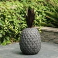 thumbnail image 2 of LuxenHome Gray MgO Pineapple Outdoor Statue, 2 of 10