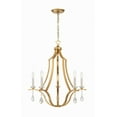 thumbnail image 5 of Crystorama Perry 5 Light Antique Gold Chandelier - 25.5"W x 27"H x 25.5"D, 5 of 11