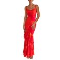 thumbnail image 1 of Vestido largo PRETTYGARDEN 2025 con estampado floral escalonado de verano para mujer, 1 of 9