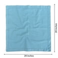 thumbnail image 3 of Fingercraft Dinner Napkins, 100% Cotton Hemstitched Cloth Napkin, 20in x 20in, 12 Pack, Aqua, 3 of 6