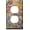 Abstract Flowers, variant on Funny black and gold marble Double Toggle Light Switch Plate Cover 2 Gang Decorative Outlet Plate Electrical Wall Plate Covers for Kitchen Bedroom Decor 4.5"X4.5"