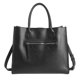 thumbnail image 1 of Tote Maletín de cuero PU impermeable para mujer Bolso de gran capacidad Bolsa de trabajo de oficinanegro, 1 of 1