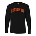 thumbnail image 2 of Wild Bobby Cincinnati CIN American Football Cities | Classic Varsity College Style Fantasy Fan, Trendy Team Streetwear Sports Mens Long Sleeve Shirt, 2 of 6