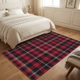 thumbnail image 6 of Black Red Plaid Washable Area Rug 3 x 5 ft Classic Rustic Buffalo Check Grid Soft Non‑Slip Rugs Stain Repellent Indoor Mats for Entry Foyer, Apartment Living Corner Dining Nook, 6 of 9