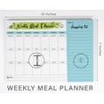 thumbnail image 4 of Inkdotpot Weekly Meal Planner Notepad 7"x10 , "Weekly Meal Planner" Magnetic Meal Planning Pad with Tear Off Grocery Shopping List for Fridge- Kitchen & Home - 54 Sheets -CN, 4 of 7