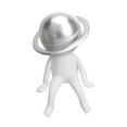 thumbnail image 1 of Estatua de , estatuilla de resina, escultura de cosmonauta coleccionable, adorno de mesa para sala de estar, chimenea, dormitorio, gabinete Plata, 1 of 8
