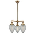thumbnail image 2 of Innovations Lighting 207 Geneseo Geneseo 3 Light 26" Wide Chandelier - Black Antique Brass, 2 of 6