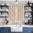 thumbnail image 2 of Beige Floral Kitchen Curtains Window Panels, Vintage Spring Botanical Flowers Insulated Window Treatment Curtain, Grommet Curtains for Bedroom/Living Room/Bathroom, 2 Piece 52"Wx84"L, 2 of 8