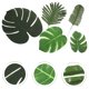 thumbnail image 3 of KAKOWELY 30 hojas de palmera artificiales para decoración de fiestas tropicales, hojas tropicales, hojas de jungla., 3 of 4