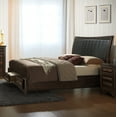 thumbnail image 2 of Broval Wood Bed Room Set, Storage Bed, Dresser, Mirror, 2 Nightstands, Chest, Espresso Finish , King Size, 2 of 10