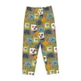 thumbnail image 4 of Goofa Hawaiian Style Printed Soft Pajama Pants for Women, Wide Leg Comfy Casual Lounge Yoga Pants-Medium, 4 of 9