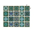 thumbnail image 3 of 20 Sheets Tile Stickers 4x4in Mandala Tiles Decals Self-adhesive Waterproof Removable Vinyl Peel and Stick for Kitchen Bathroom Wall Decor, 3 of 8