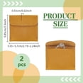 thumbnail image 2 of 2pcs Leather Ring Pouch Engagement Pouch Proposal Ring Pouch with Lid Wedding Ring Protector Travel Ring Holder Coin Pouch Small Pouch for Jewellery Storage 2.3x2.2 Sandy Brown, 2 of 6