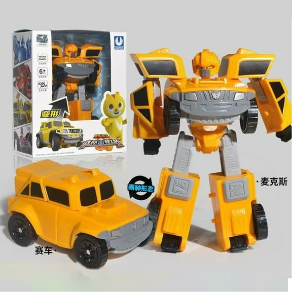 Korean Mini Force Transformation Robot Toys Action Figures MiniForce X Volt Simulation Car Airplane Deformation Mini Agent Toy