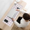 thumbnail image 3 of Upgrade Your Office Setup with Our Aesthetic Pastel Checkered Desk Mat - Extra Large Mouse Pad, Laptop Pad, Game Mat, Size 31.5x11.8in., 3 of 7