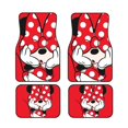 thumbnail image 1 of Cartoon Mickey Mouse And Minnie Mouse Car Floor Mats Universal Floor Mats for Cars Front Rear Car Foot Mats Cute Anime Pattern Car Accessories for Trucks, 1 of 5
