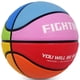 thumbnail image 3 of Balón de baloncesto para niños AXGUIQ, tamaño 4, 65 cm, goma arcoíris, 3 of 9