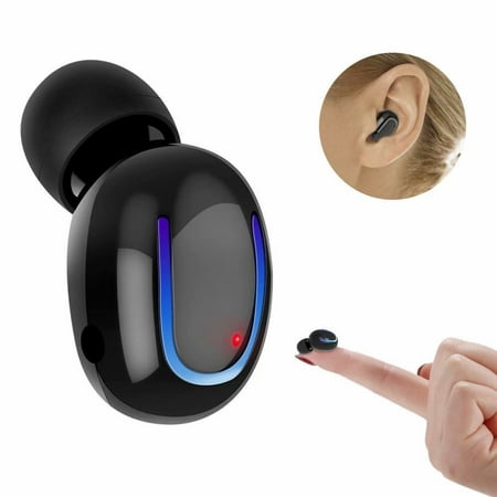 Q13 Mini Bluetooth Music Earbud Smallest Wireless Invisible Headphone with 5 Hour Playtime Car Headset for iPhone and Android Smart