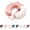 Blush, variant on ROSEWARD 22 Momme Mulberry Silk Neck Pillow Cover with Zipper Closure, Washable Travel Pillowcase for Airplane, Car & Home