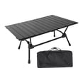 thumbnail image 3 of Mesa plegable de camping, escritorio ajustable multiusos de aleación de aluminio, ideal para viajes. Incluye bolsa de transporte. Mesa plegable para f, 3 of 9
