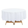 thumbnail image 4 of Balsa Circle 84 in White Round Disposable Plastic Tablecloth Table Cover Affordable Cheap Picnic, 4 of 5