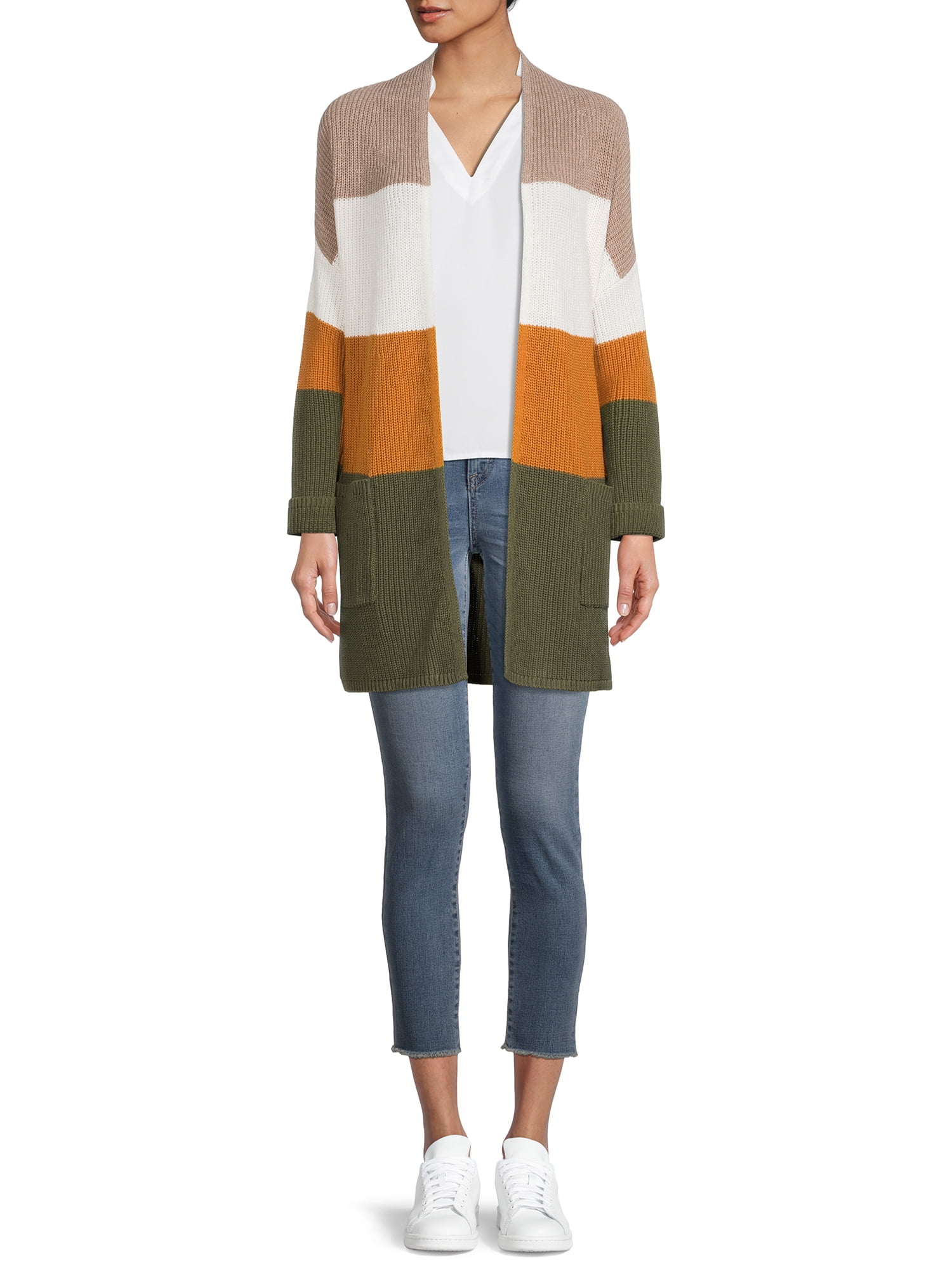 Time and Tru Women's Shaker Cardigan Sweater