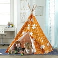 thumbnail image 6 of Merry Products TPE0100213210 Childrens Puzzle Teepee Play Tent, Orange, 6 of 8