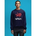 thumbnail image 2 of NASA Nasa Astronaut Silhouette Sweatshirt Men -NASA Designs, Male 3X-Large, 2 of 4