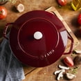 thumbnail image 3 of Staub Cast Iron Essential French Oven, Dutch Oven, 5-quart, serves 5-6, Made in France - Grenadine, 3 of 4