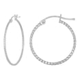 thumbnail image 1 of Arete De Plata 925 Para Mujer Con Diamantado Panal De 20mm, 1 of 5