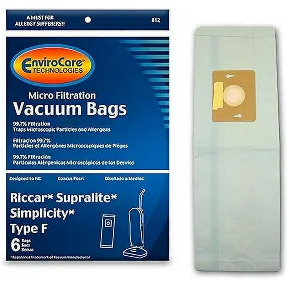 Aftermarket Riccar Paper Bags Type F - 6pk