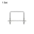 thumbnail image 3 of Square U-Bolts 304 Stainless Steel, U Bolt with Nuts and Plates, for Boat Trailer M6x62mmx60mm, 3 of 5