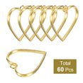 thumbnail image 3 of Uxcell 60Pcs Colgantes de Aleación Abiertos, Colgante de Marco Hueco en Forma de Corazón, Colgante de Marco Abierto Geométrico, Tono Dorado, 3 of 6