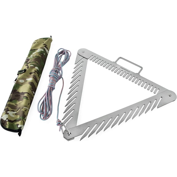 Varomorus Stainless Steel Aquatic Weed Grass Razor Cutter Cleaner for Lakes, Ponds & Beaches Portable with Rope