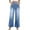 Light Blue, variant on Women's High Waist Wide Leg Jeans Stretch Washed Denim Pants with Comfort Elastic Waist, Relaxed Fit