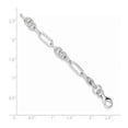 thumbnail image 2 of White Sterling Silver bracelet Fancy 7.5 in 6 mm, 2 of 2