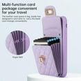 thumbnail image 4 of Phone Case for iPhone Xs X 10 10s Wallet Cover with Credit Card Holder Shoulder Crossbody Strap Long Lanyard Leather Cell Accessories iPhoneX iPhoneXs iPhone10 i PhoneX SX 10x 10xs X’s Women Purple, 4 of 15