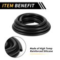 thumbnail image 6 of Unique Bargains Silicone Vacuum Tubing Hose for Air and Water 19.69ft 1/2" 12mm ID 3mm Thickness High Temperature Black 1 Pc, 6 of 7