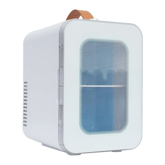 XZNGL Mini Fridge for Car Mini Mini Fridge Mini Fridge for Drinks 2In1 Mini Fridge 6L Small Mini Bar with Cool and Heat Function Portable Ac 110V/Dc12V Portable Small Fridge for Car Cosmetics Drinks F